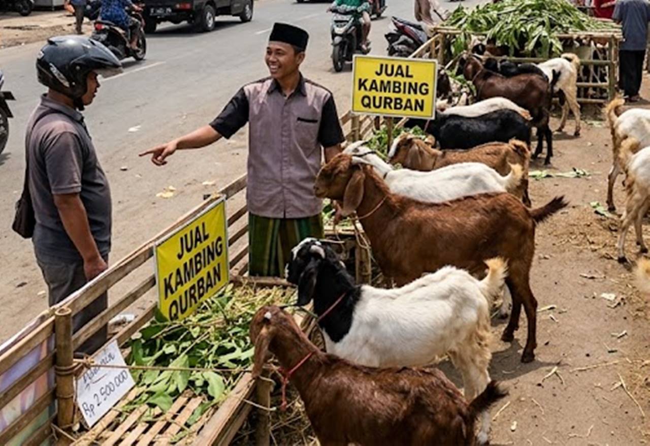 Cara mengetahui kambing qurban cukup umur bisa dilakukan dengan melihat gigi, usia, kondisi fisik, serta memastikan kesehatan hewan.