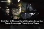 Dini Hari di Melong Cimahi Selatan, Sejumlah Orang Bersenjata Tajam Diusir Warga